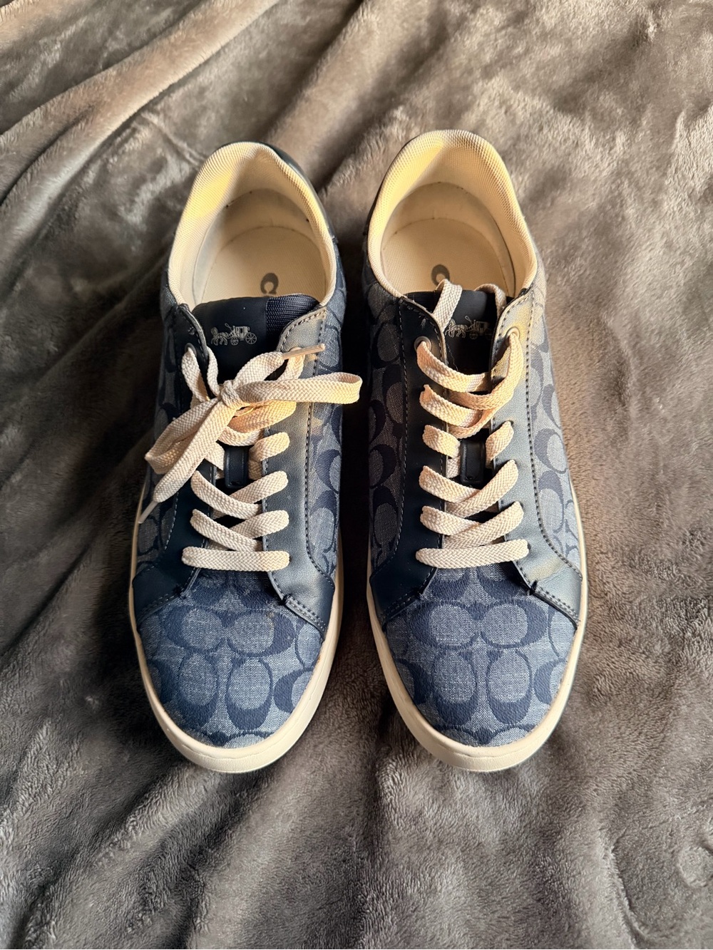 Coach Denim Signature Low Top Sneakers